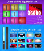LUXCeO P6 RGB カラフルフォトLEDスティックビデオライト ハンドヘルドAPPコントロール フルカラーフィルライト, P6