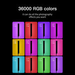 LUXCeO P6 RGB カラフルフォトLEDスティックビデオライト ハンドヘルドAPPコントロール フルカラーフィルライト, P6