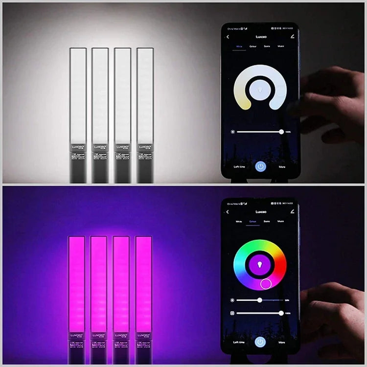 LUXCeO P6 RGB カラフルフォトLEDスティックビデオライト ハンドヘルドAPPコントロール フルカラーフィルライト, P6