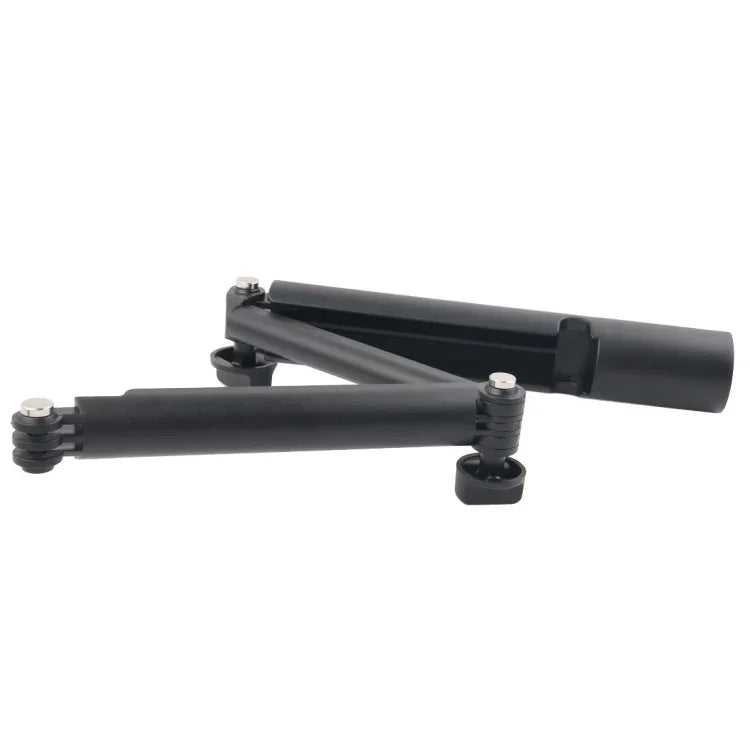 3ウェイ モノポッド + マジックマウント セルフィースティック for GoPro、Insta360、DJI 他アクションカメラ、長さ：24.5-63cm、長さ：24.5-63cm（ブラック）