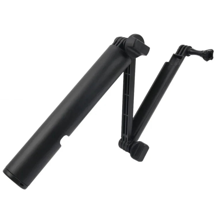 3ウェイ モノポッド + マジックマウント セルフィースティック for GoPro、Insta360、DJI 他アクションカメラ、長さ：24.5-63cm、長さ：24.5-63cm（ブラック）