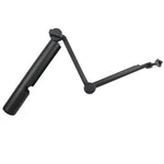 3ウェイ モノポッド + マジックマウント セルフィースティック for GoPro、Insta360、DJI 他アクションカメラ、長さ：24.5-63cm、長さ：24.5-63cm（ブラック）
