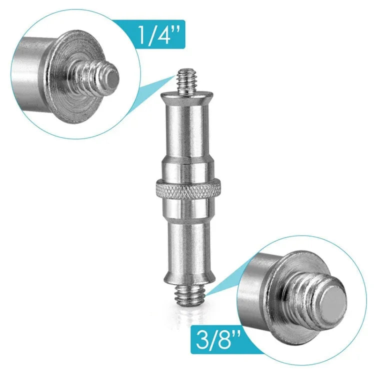Flash Light Bracket Aluminum 1/4 to 3/8 Screw Thread Adapter