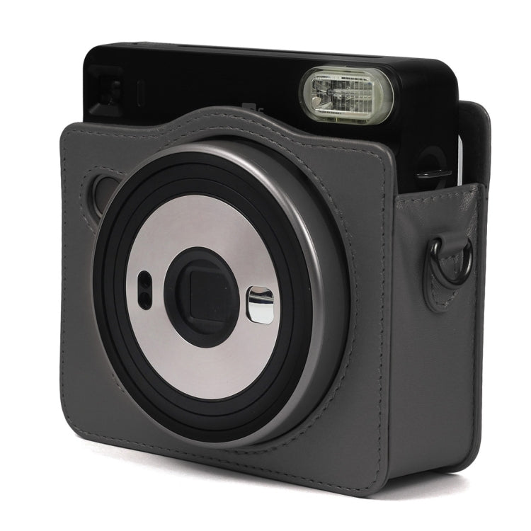 FUJIFILM Instax SQUARE SQ6カメラ用パーリーラスタPUレザーケースバッグ、調節可能ショルダーストラップ付き、SQ6