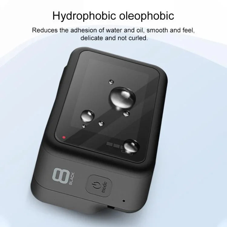 GoPro HERO8 Blackカメラレンズ用 HD保護フィルム＋LCDディスプレイ用HDスクリーンプロテクター