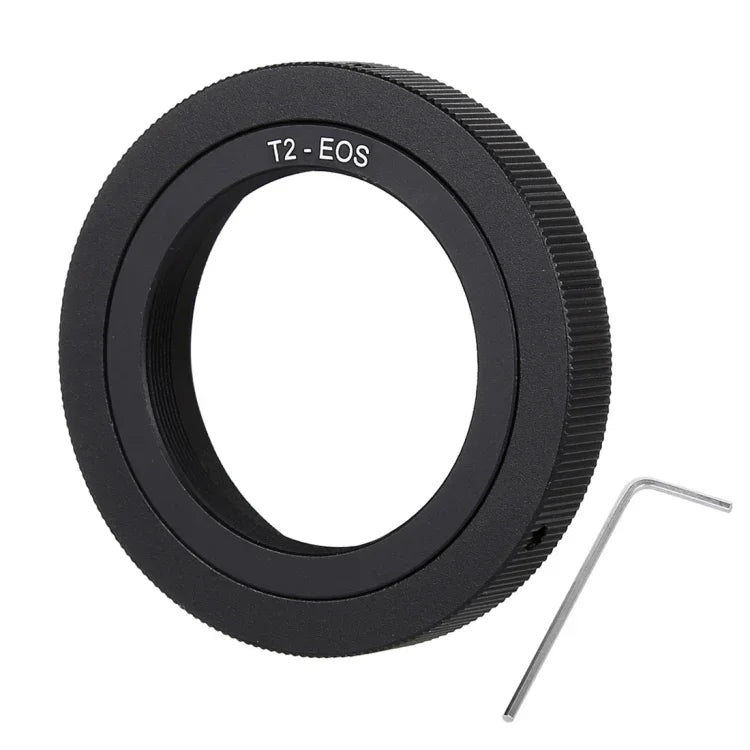 T2-EOS T2ネジレンズからEOSマウント用金属アダプター ステッピングリング、T2-EOS