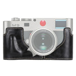 Leica M9用1/4インチネジ PUレザーカメラハーフケースベース、Leica M9用