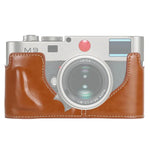 Leica M9用1/4インチネジ PUレザーカメラハーフケースベース、Leica M9用