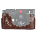 Leica M10用1/4インチネジ PUレザーカメラハーフケースベース、Leica M10用