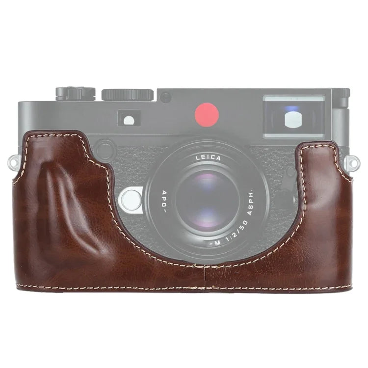 Leica M10用1/4インチネジ PUレザーカメラハーフケースベース、Leica M10用