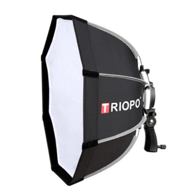 TRIOPO KS55 55cm スピードライトフラッシュ オクタゴンパラボリックソフトボックスディフューザー ブラケットマウントハンドル付き、KS55