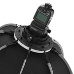 TRIOPO KS55 55cm スピードライトフラッシュ オクタゴンパラボリックソフトボックスディフューザー ブラケットマウントハンドル付き、KS55