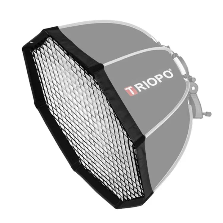 TRIOPO S55 直径55cm ハニカムグリッド オクタゴン ソフトボックス リフレクター ディフューザー スタジオスピードライトフラッシュ用, 直径55cm