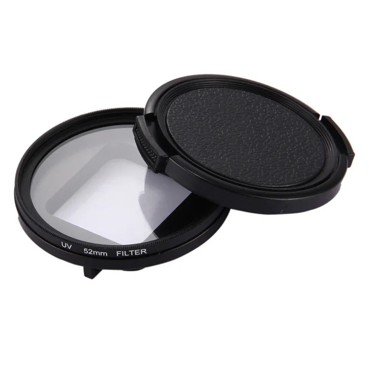 52mm 3-in-1 丸型UVレンズフィルター キャップ付き GoPro HERO7 Black/6/5用、52mm UVレンズ