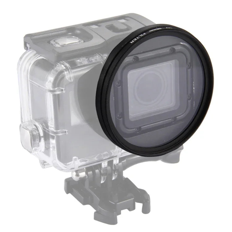 GoPro HERO7 Black/6/5用 58mm 3-in-1 ラウンドサークル UVレンズフィルター キャップ付き、58mm UVレンズ