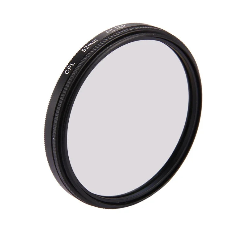 52mm 3-in-1 ラウンドサークル CPLレンズフィルター キャップ付き GoPro HERO7 Black/6 /5用、52mm CPLレンズ
