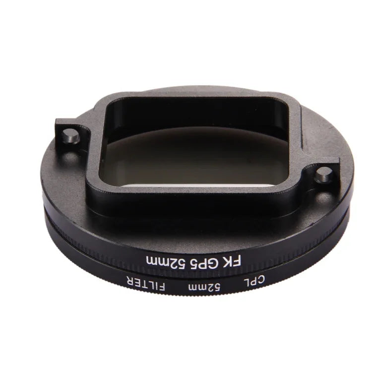 52mm 3-in-1 ラウンドサークル CPLレンズフィルター キャップ付き GoPro HERO7 Black/6 /5用、52mm CPLレンズ