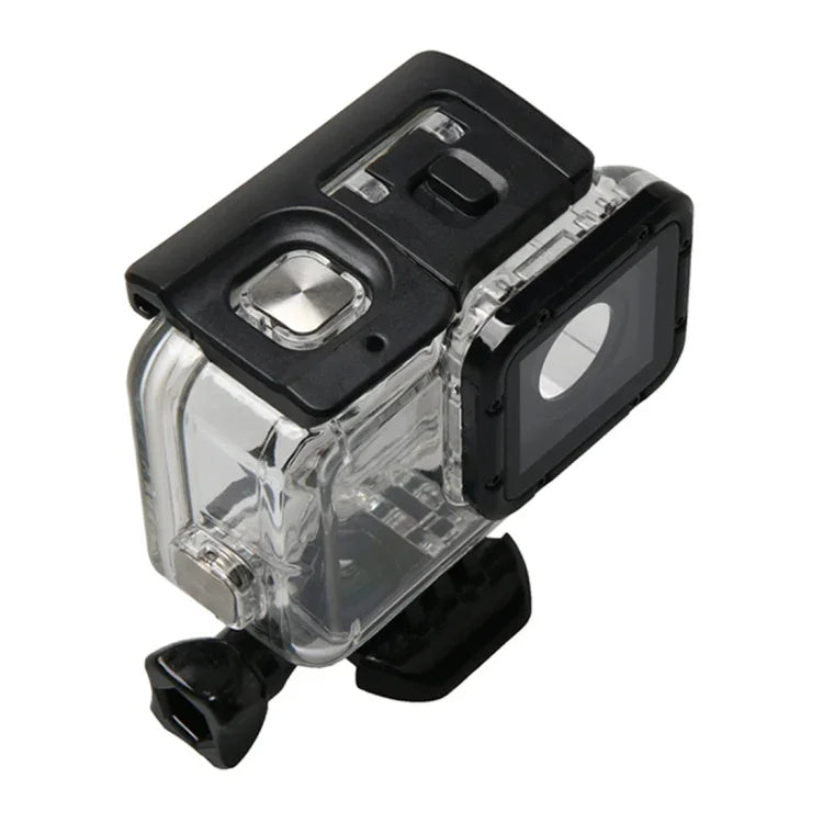 GoPro HERO6 / 5 防水ハウジング保護ケース + バックカバー（空洞）バックル付き ベーシックマウント＆ネジ、防水ハウジング