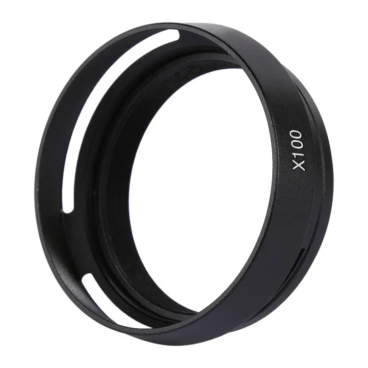 49mm メタルベントレンズフード Fujifilm X100用, LA-49 X100 (ブラック), LA-49 X100 (シルバー)