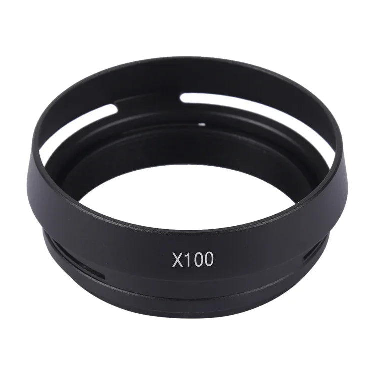 49mm メタルベントレンズフード Fujifilm X100用, LA-49 X100 (ブラック), LA-49 X100 (シルバー)
