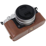 1/4インチネジ PUレザー カメラハーフケースベース Nikon Z fc用、Nikon Z fc用