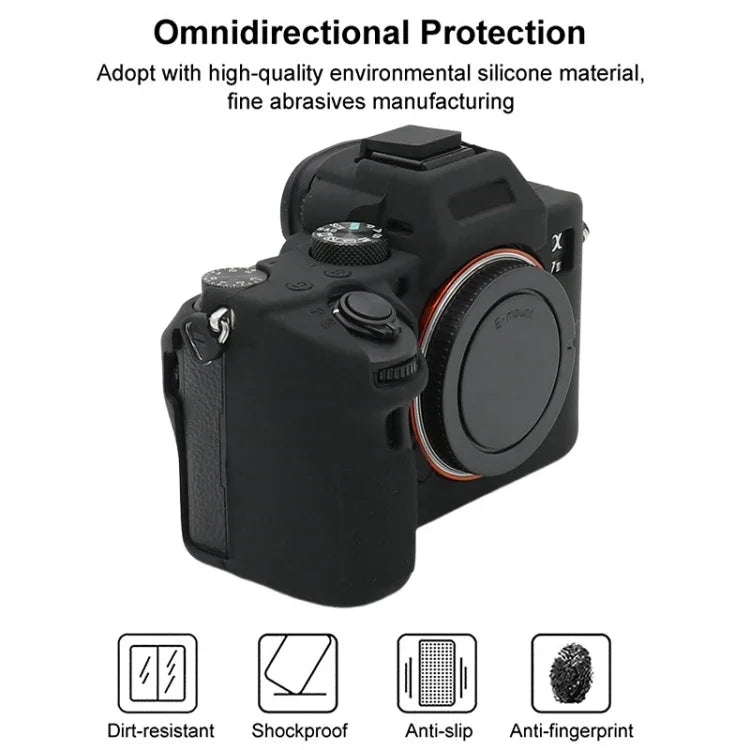 Sony A7 III / ILCE-7M3 / A7R III用ソフトシリコン保護ケース、Sony A7 III / ILCE-7M3 / A7R III用