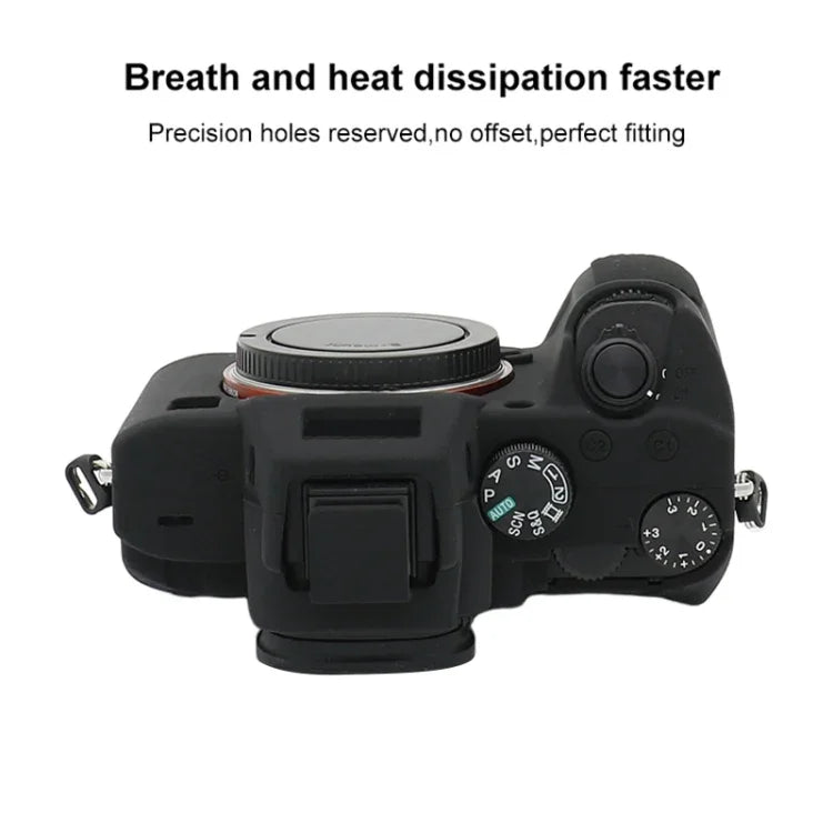 Sony A7 III / ILCE-7M3 / A7R III用ソフトシリコン保護ケース、Sony A7 III / ILCE-7M3 / A7R III用