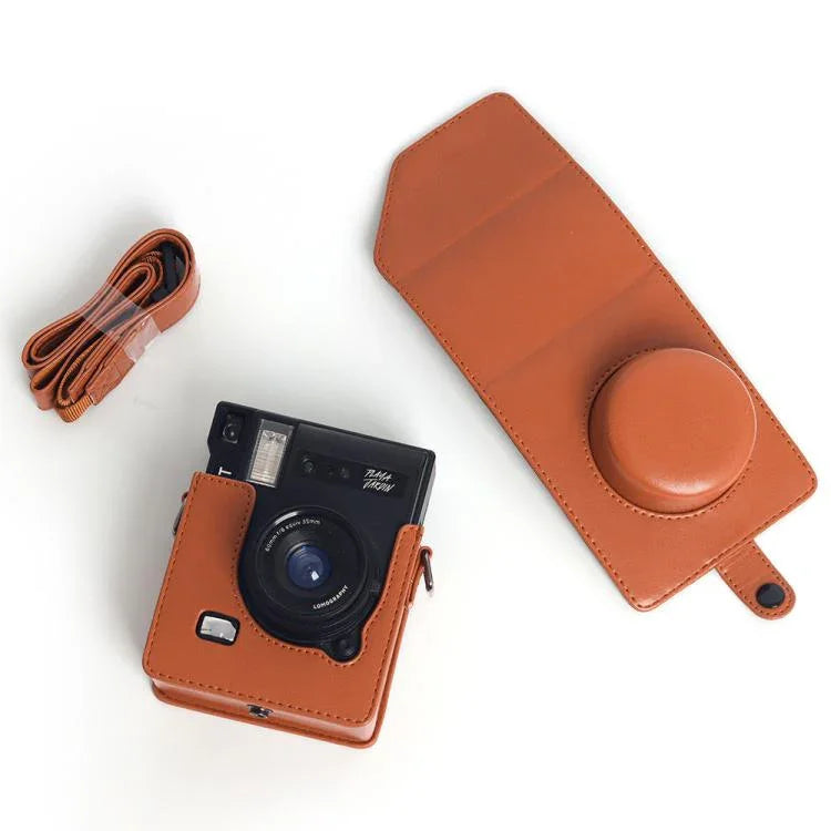 LOMO Automat インスタックスカメラ用ヴィンテージPUレザーカメラケースバッグ