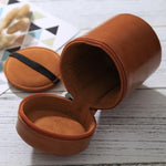 中型レンズケース ジッパー付きPUレザーポーチ DSLRカメラレンズ用 サイズ：13x9x9cm 13 x 9cm（ブラウン） 13 x 9cm（コーヒー） 13 x 9cm（ブラック）