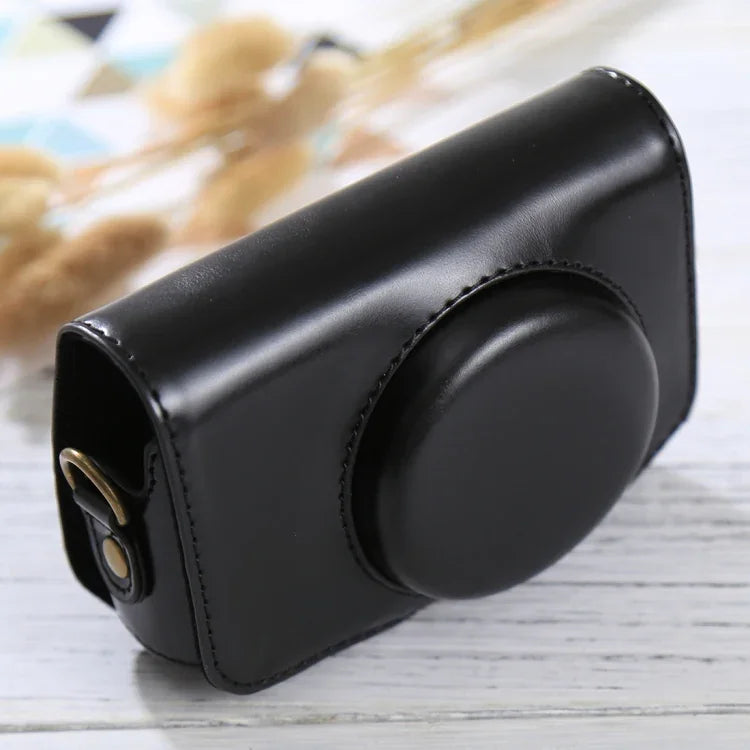 キヤノン PowerShot SX730 HS / SX720 HS用 全身カメラPUレザーケースバッグ ストラップ付き SX730 HS用