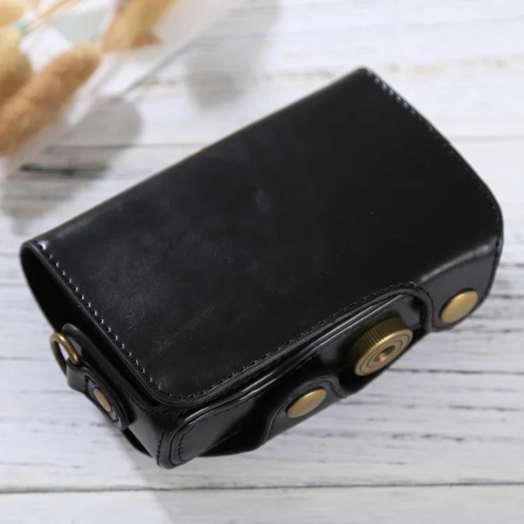 キヤノン PowerShot SX730 HS / SX720 HS用 全身カメラPUレザーケースバッグ ストラップ付き SX730 HS用