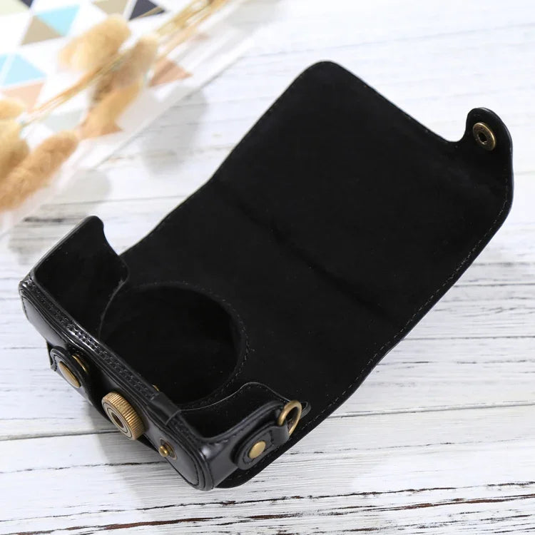 キヤノン PowerShot SX730 HS / SX720 HS用 全身カメラPUレザーケースバッグ ストラップ付き SX730 HS用