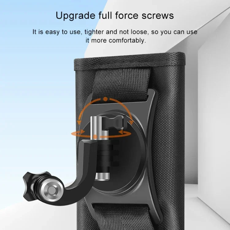フック＆ループファスナーバックパック Recマウントクリップクランプマウント ネジ付き GoPro、Insta360、DJI 他アクションカメラ用