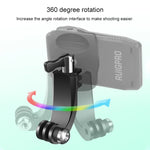 RUIGPRO 360度回転 J型バックパック Recマウントクリップクランプマウント GoPro HERO9 Black / HERO8 Black / HERO7 / 6 / 5、DJI Osmo Action、Xiaoyiおよびその他のアクションカメラ対応