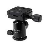TRIOPO T226 調節可能ポータブルアルミ合金三脚 D-0ボールヘッド付き SLRカメラ用、T226