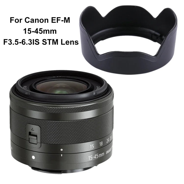 EW-53 レンズフードシェード Canon EF-M 15-45mm F3.5-6.3IS STMレンズ用、EW-53