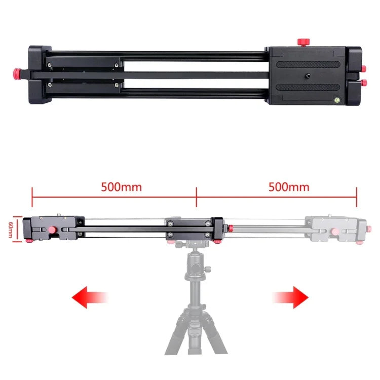 YELANGU YLG0109I 50cm / 100cm（三脚取付可能）スライドレールトラック DSLR / SLRカメラ / ビデオカメラ用、50cm / 100cm