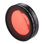 JSR 58mm 16倍マクロレンズ + 赤色ダイビングレンズフィルター レンズカバー付き + レンズフィルターリングアダプター + ストラップ + クリーニングクロス GoPro HERO6 / 5ダイブハウジング用 HERO6 / 5対応