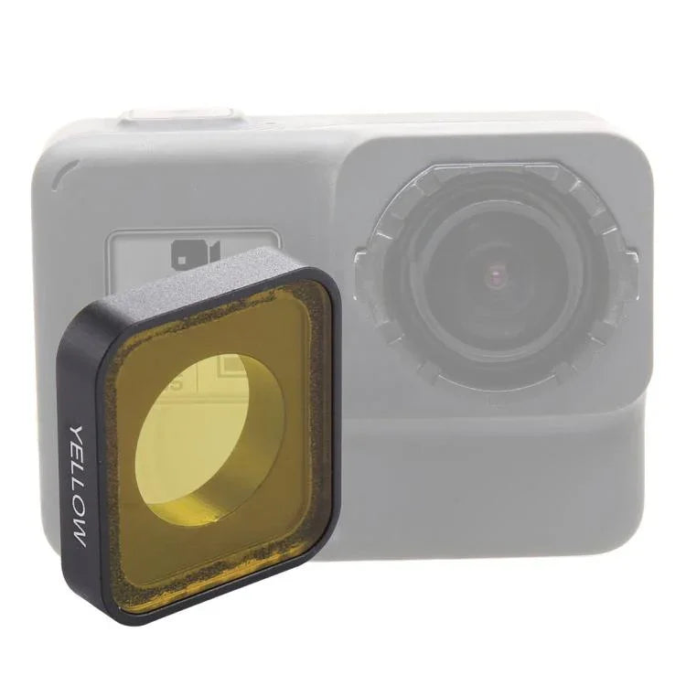 GoPro HERO6 /5用スナップオンカラーレンズフィルター、イエロー、レッド