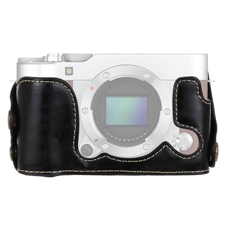 1/4インチネジ PUレザー カメラハーフケースベース FUJIFILM X-A3 / X-A10用, FUJIFILM XA3用