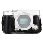 1/4インチネジ PUレザー カメラハーフケースベース FUJIFILM X-A3 / X-A10用, FUJIFILM XA3用