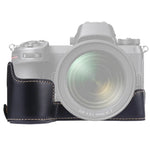 Nikon Z6 / Z7用1/4インチネジPUレザー製カメラハーフケースベース、Nikon Z6用