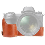 Nikon Z6 / Z7用1/4インチネジPUレザー製カメラハーフケースベース、Nikon Z6用