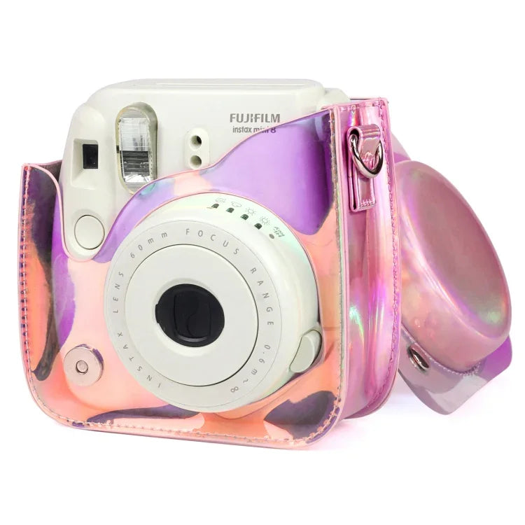 Fujifilm Instax mini 11用透明シンフォニーピーブイシーカメラバッグ ショルダーストラップ付き、Fujifilm Instax mini 11用（PVC）