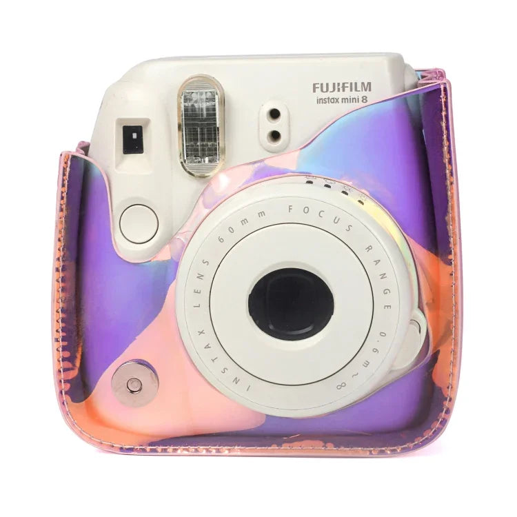 Fujifilm Instax mini 11用透明シンフォニーピーブイシーカメラバッグ ショルダーストラップ付き、Fujifilm Instax mini 11用（PVC）
