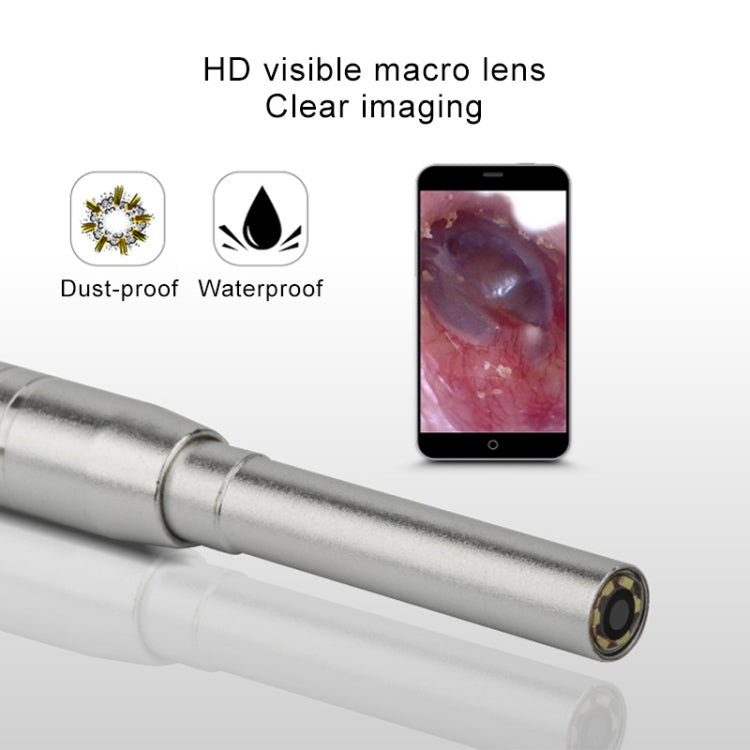 6個のLED付き1MP HDビジュアル耳・鼻・歯用内視鏡ボアスコープ、レンズ直径：4.3mm