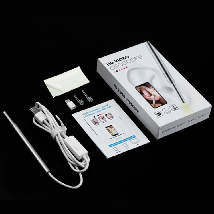 6個のLED付き1MP HDビジュアル耳・鼻・歯用内視鏡ボアスコープ、レンズ直径：4.3mm