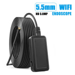 F220 5.5mm HD 5.0MP WIFI内視鏡検査カメラ 6LED付き 長さ: 5m