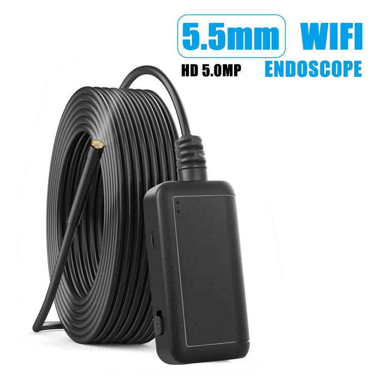 F220 5.5mm HD 5.0MP WIFI内視鏡検査カメラ 6LED付き 長さ: 5m