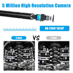 F220 5.5mm HD 5.0MP WIFI内視鏡検査カメラ 6LED付き 長さ: 5m